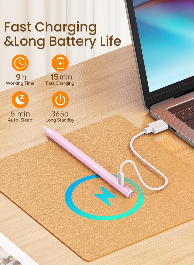 هيان 2026 أحدث قلم Stylus لـ iPad (2018-2025) -13 دقيقة شحن سريع مع حساسية الميل ورفض النخيل لـ iPad 11/10/9/8/7/6th Gen ، Air 7/6/5/4/3/M3/M2 ، Pro 13 "/12.9" /11" /M4 ، Mini 7/6/5th - Image 2